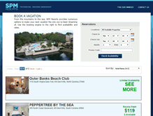 Tablet Screenshot of book.spmresorts.com